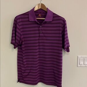 Champions Tour Men's Polo in Deep Purple Stripes